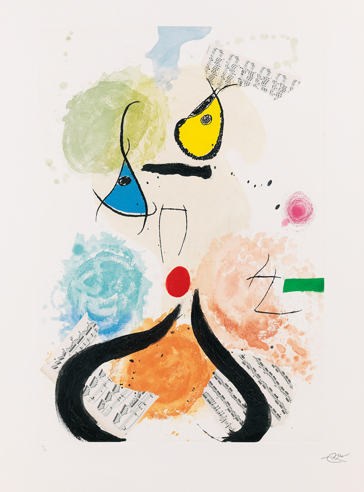  胡安·米罗 Joan Miró ——水彩抽象画